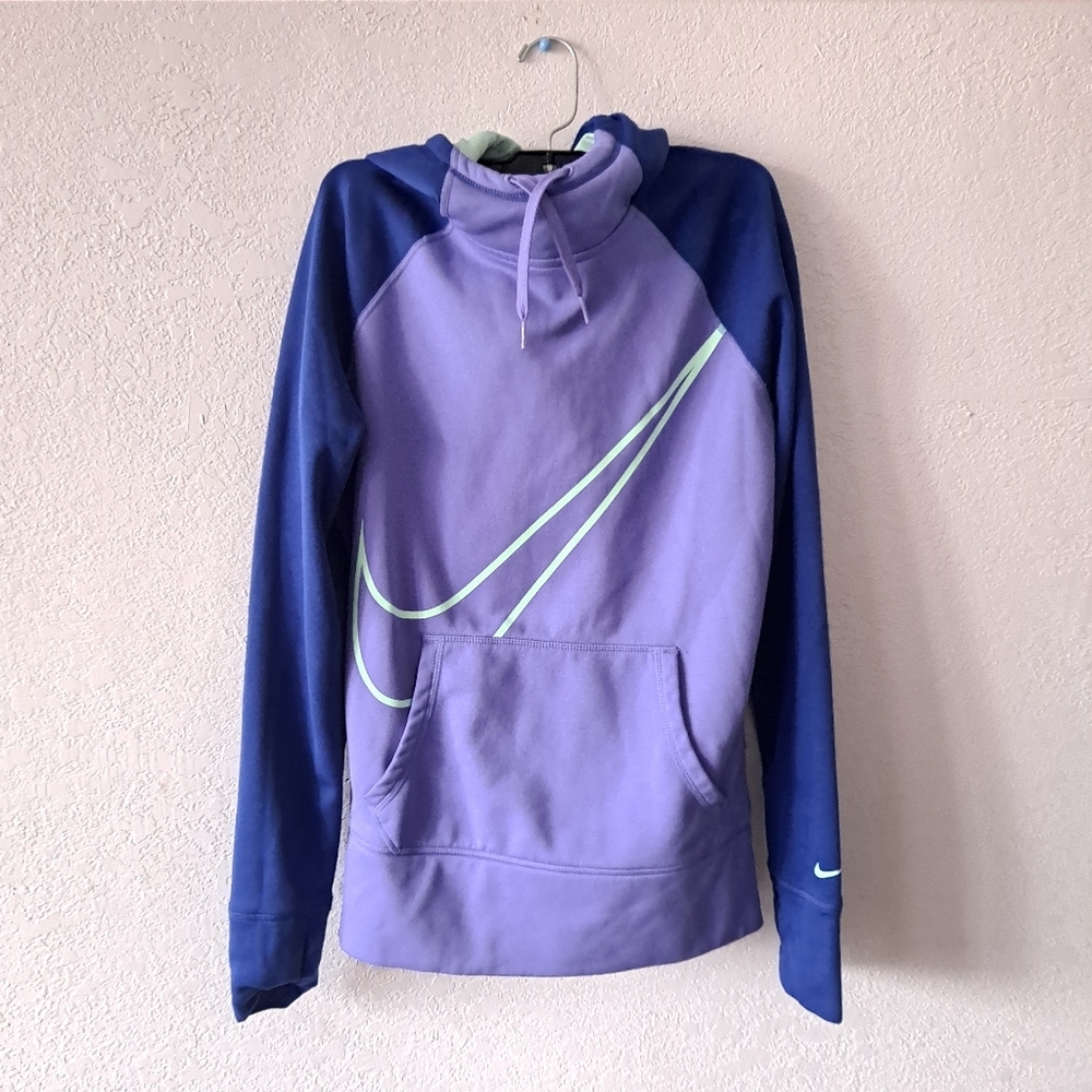 Nike Purple and Blue Hoodie